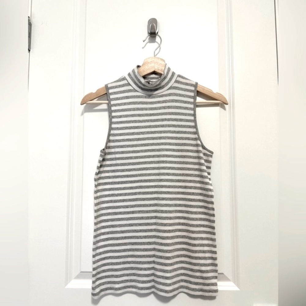 Gap mock neck striped tank top